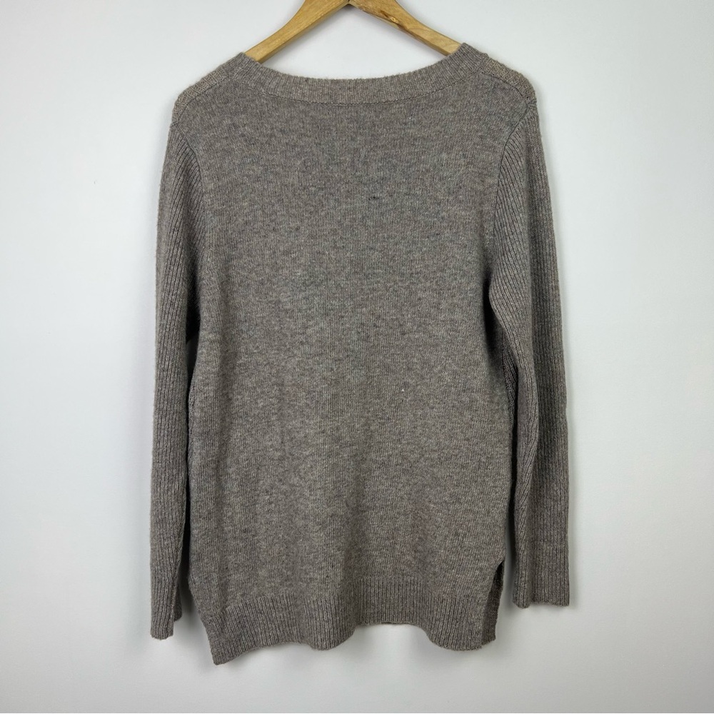 Merino Essentials Womens Jumper Sweater Knit Brown Merino Wool Blend Size S 8/10 - Picture 8 of 12